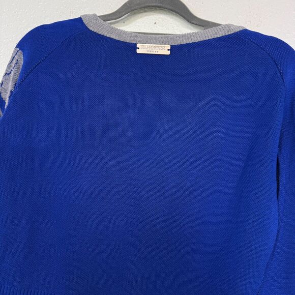 Elhoffer Design Sweater Womens Medium Griffin Cape Cardigan Costume Cosplay Blue - Picture 9 of 13